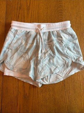 (5/$20)Girl’s all in motion Light Blue Athletic Shorts with Drawstring Waistband